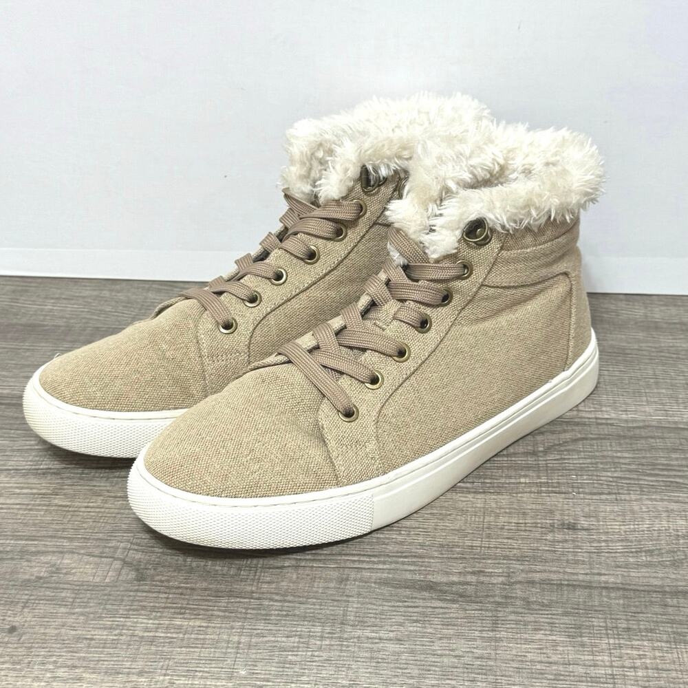 Corkys Women’s Templin Lace Up Faux Fur High Top Sneaker Boots Size 10
